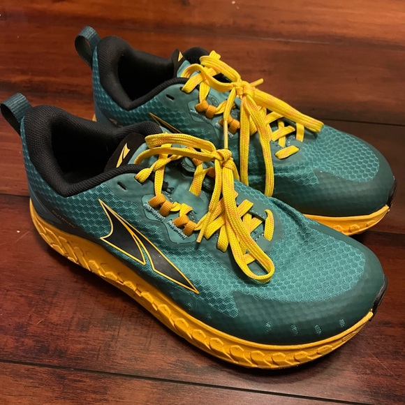 Altra Shoes - Altra Teal and Yellow Trail Running Shoes